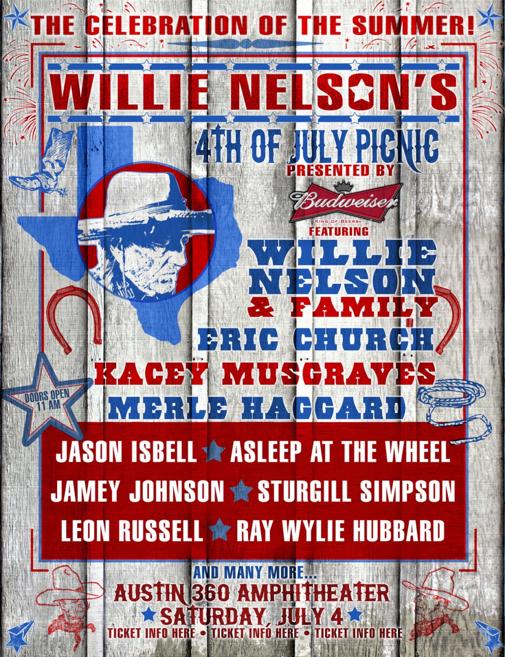 Willie Nelson 4th Of July Picnic 2024 Lineup Chlo Mireielle