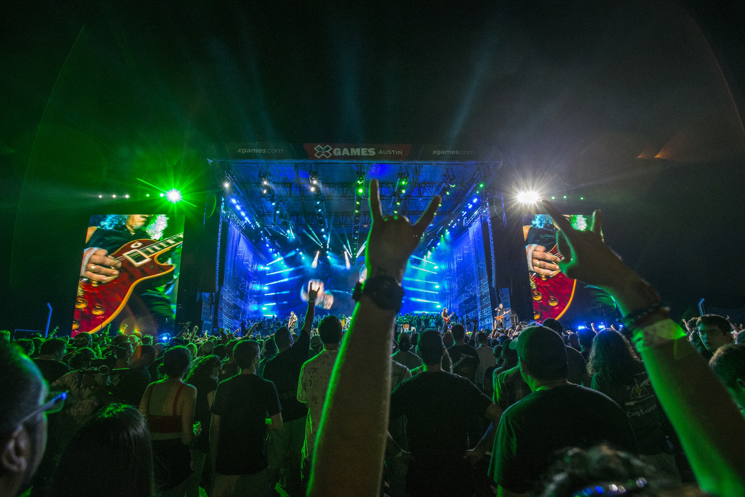 Metallica performing at X Games Austin 2015