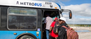 Fans Using Shuttle for 2021 USGP at COTA - Bus Drive & Tourists